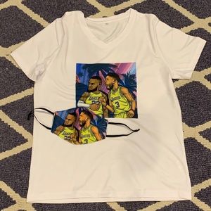 New custom LAker T-shirt and mask